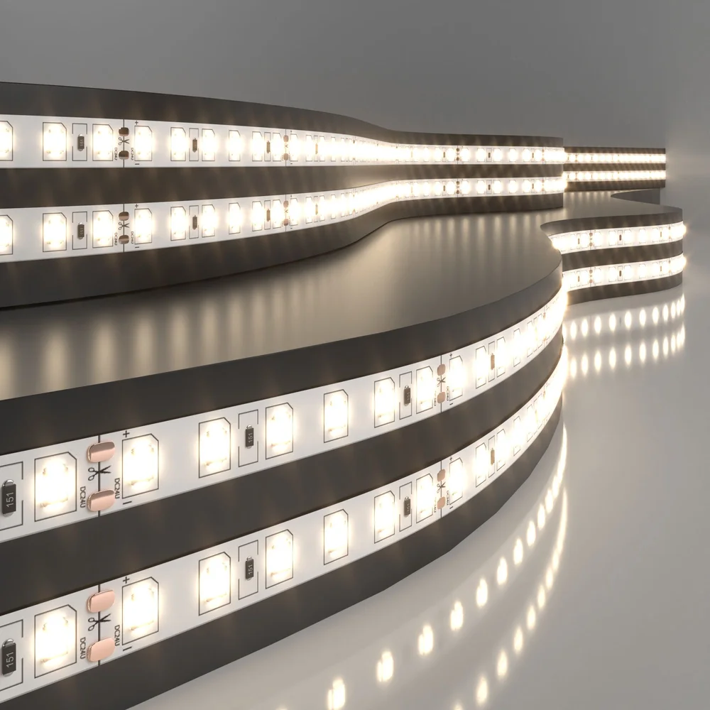 Светодиодная лента 24 В 9,6 Вт/м 120 Led/м 2835 IP20, теплый белый 3300K, 5 м Лента светодиодная 24V 9,6W 120Led 2835 IP20 теплый белый, 5м Elektrostandard