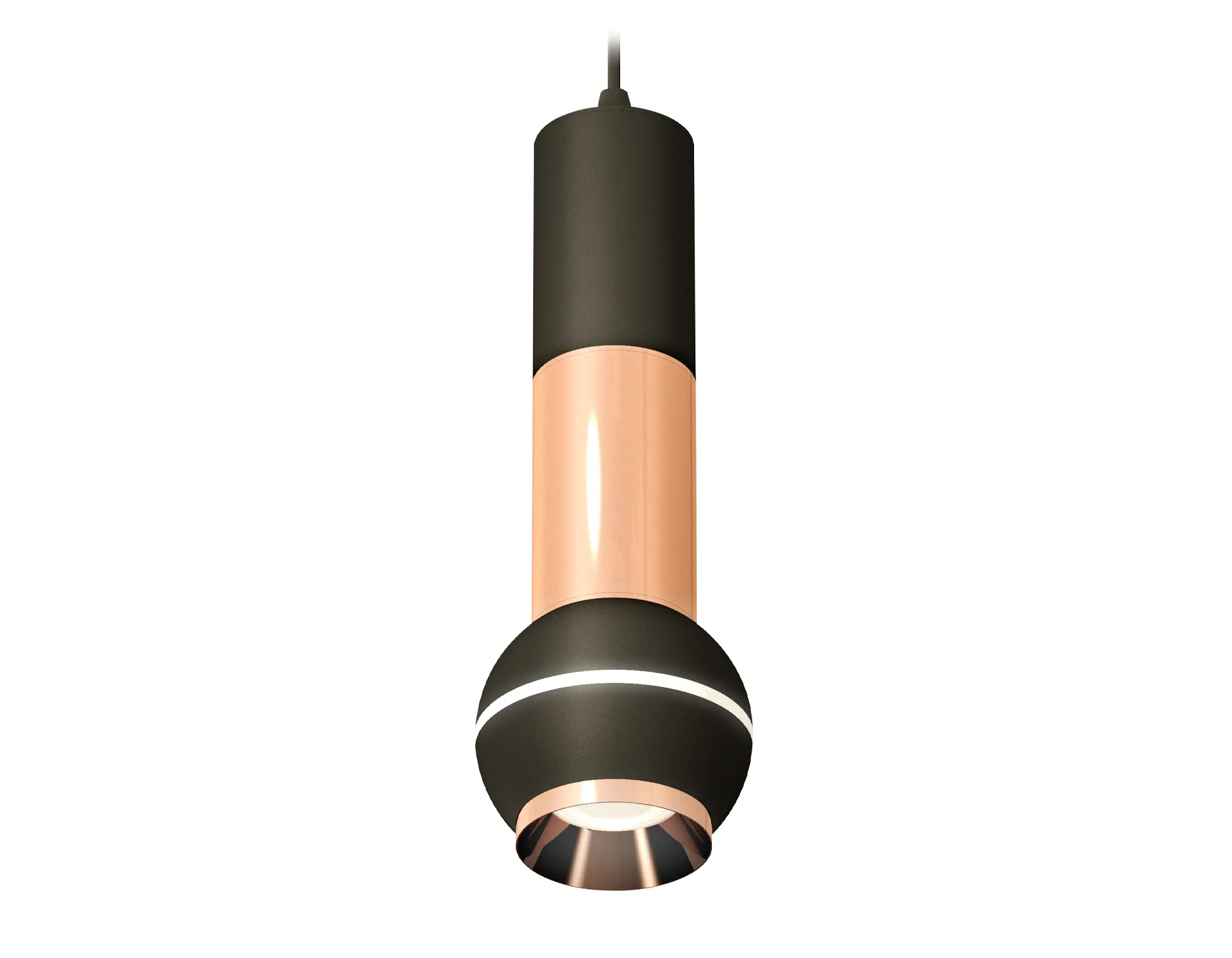 XP1102040 SBK/PPG черный песок/золото розовое полированное MR16 GU5.3 LED 3W 4200K
