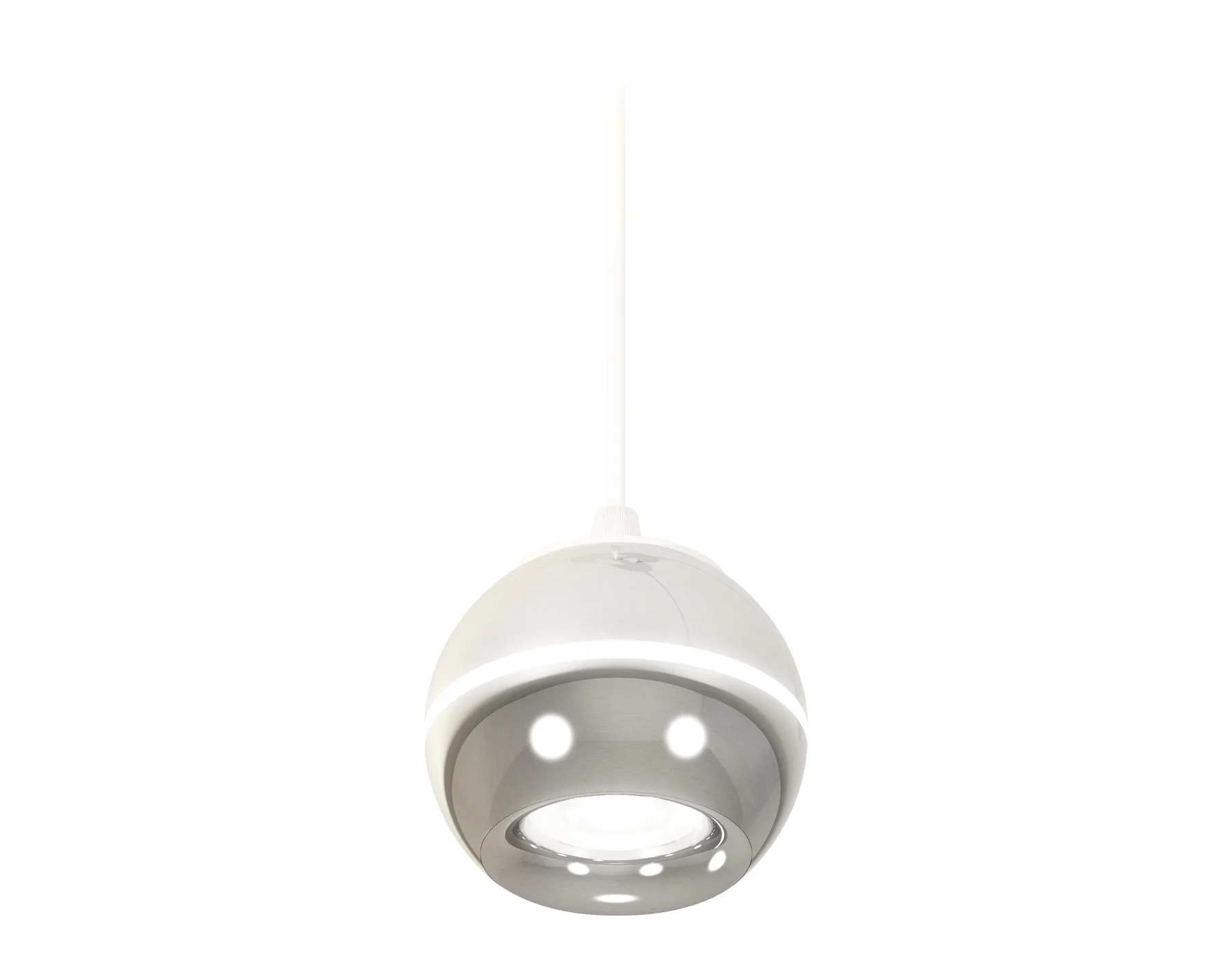 XP1104001 PSL/SWH серебро полированное/белый песок MR16 GU5.3 LED 3W 4200K (A2301, C1104, N7012)