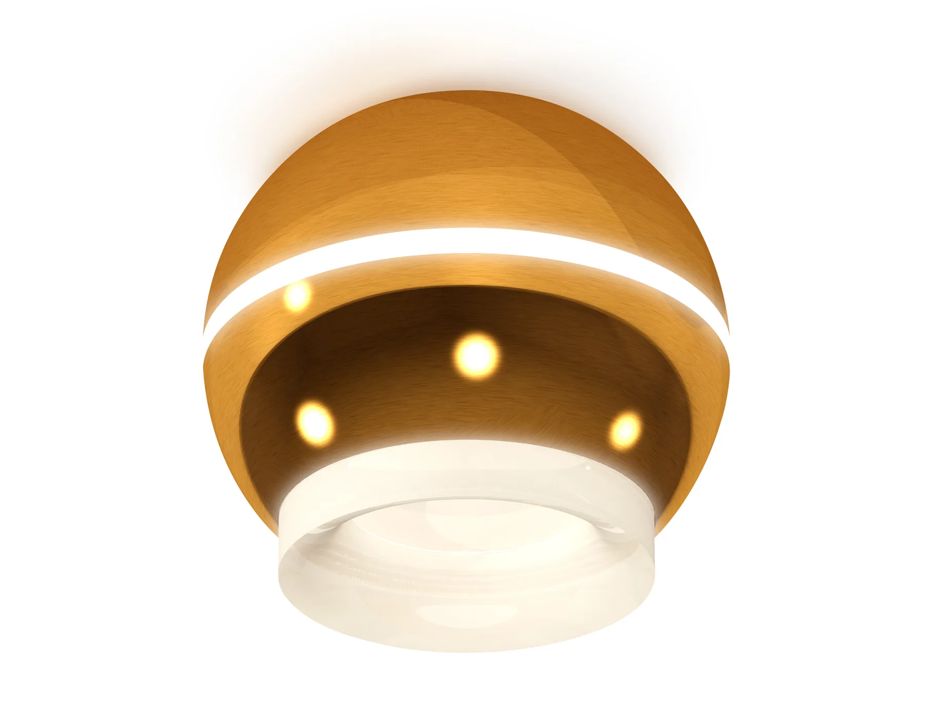 XS1105030 PYG/FR золото желтое полированное/белый матовый MR16 GU5.3 LED 3W 4200K (C1105, N7165)