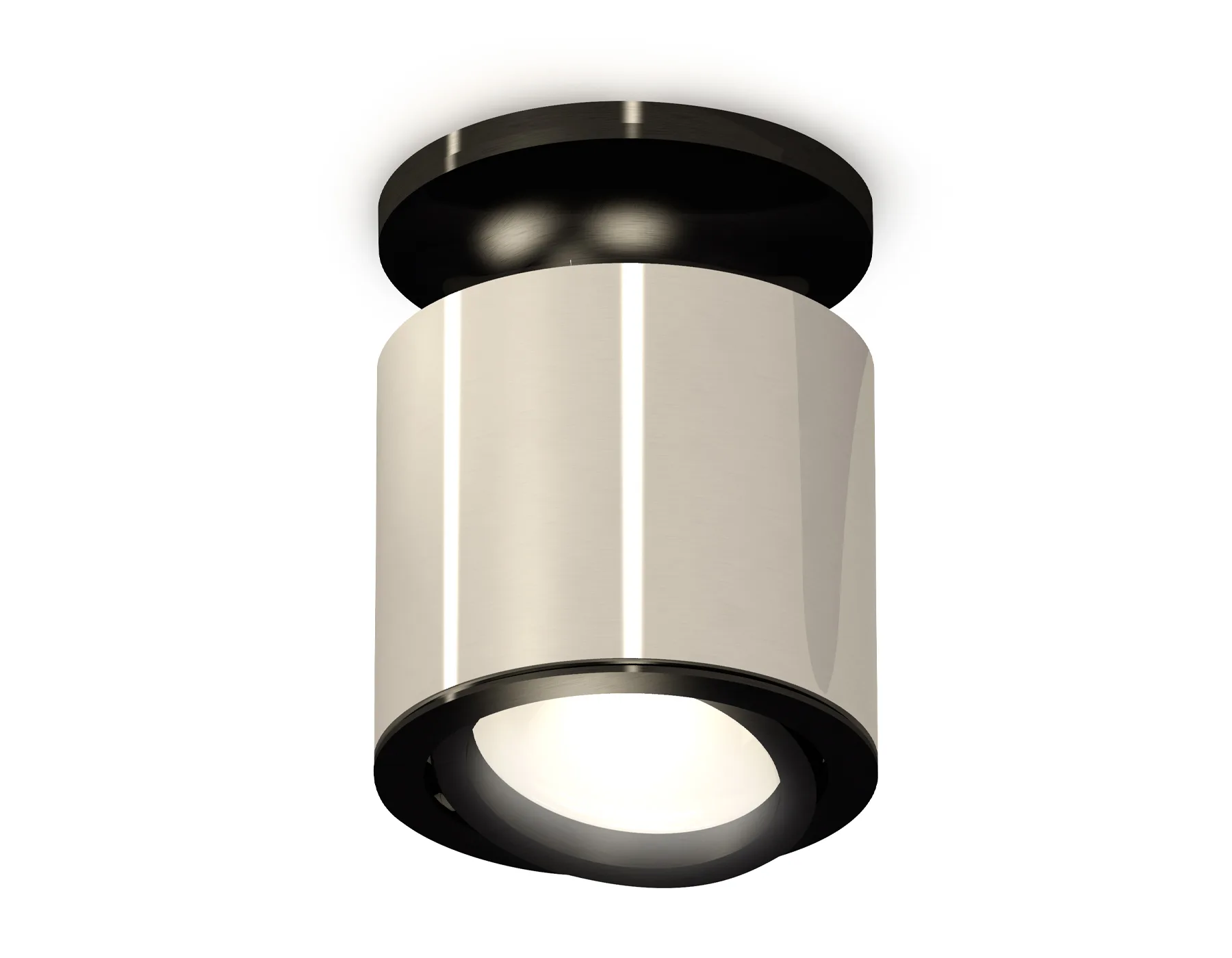 XS7405020 PSL/PBK серебро полированное/черный полированный MR16 GU5.3 (N7926, C7405, N7002)
