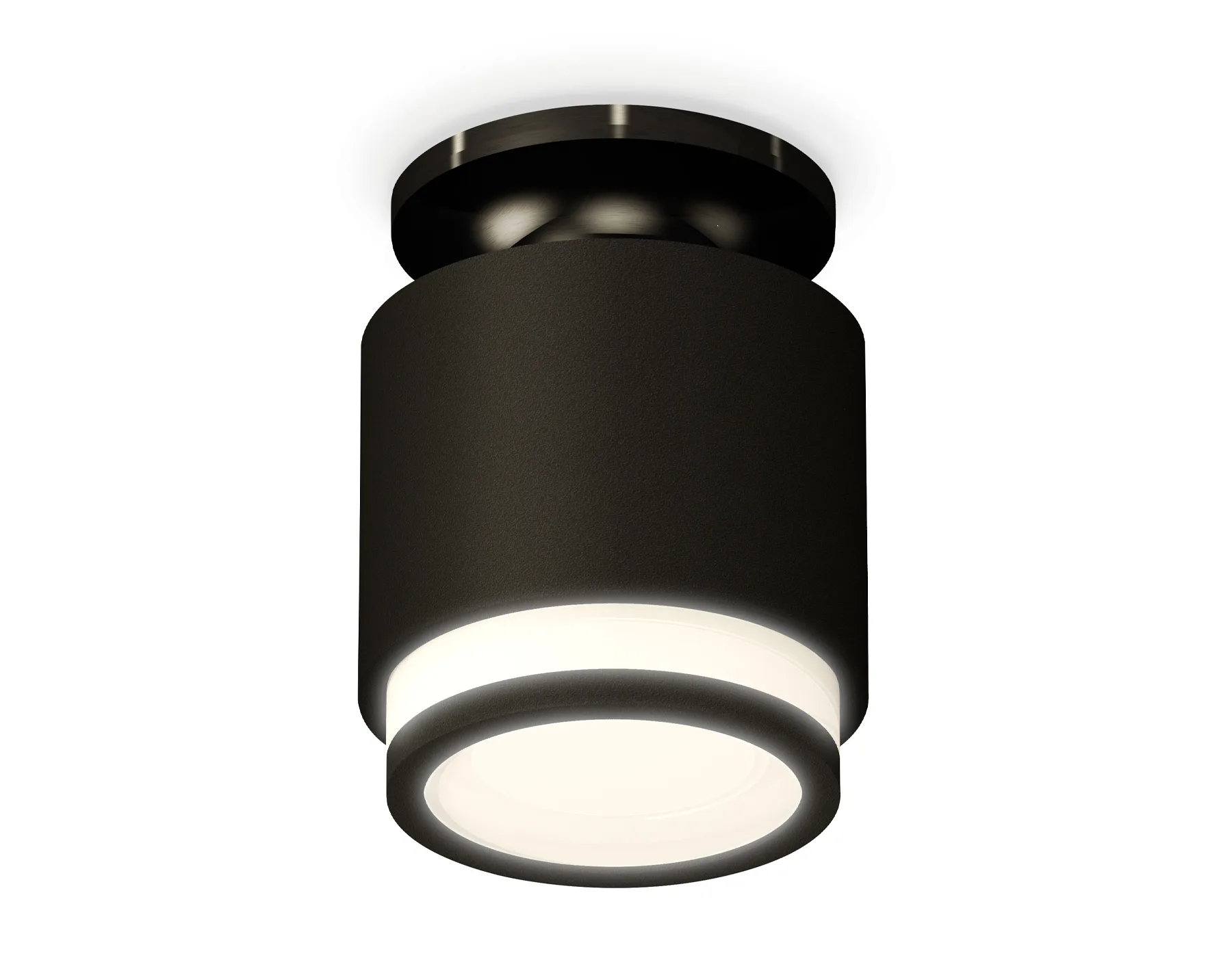 XS7511063 SBK/PBK/FR черный песок/черный полированный/белый матовый MR16 GU5.3 (N7926, C7511, N7121)