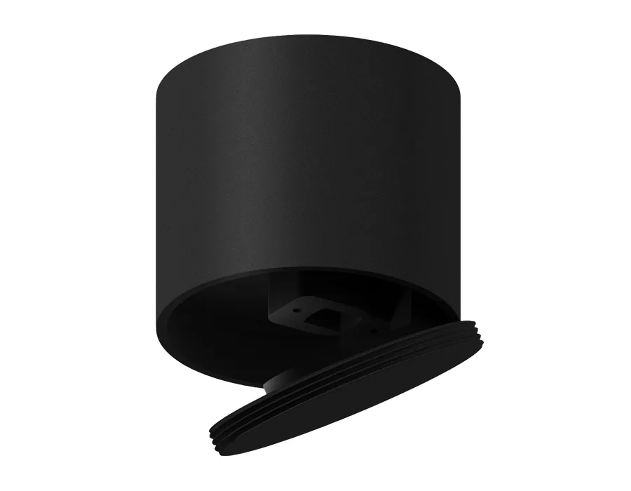 Крепеж накладной поворотный для светильника D60mm A2221 BK черный D60*H50mm Out45mm (для корпуса D60mm) Ambrella Light