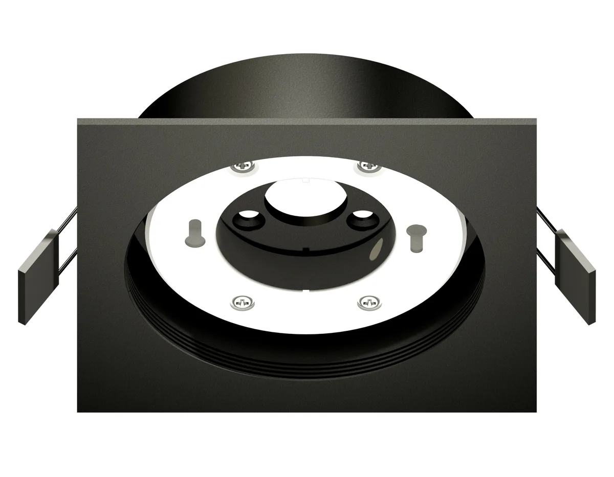 Корпус светильника встраиваемый C8062 SBK черный песок 110*110*H40mm Out2mm GX53 Ambrella Light