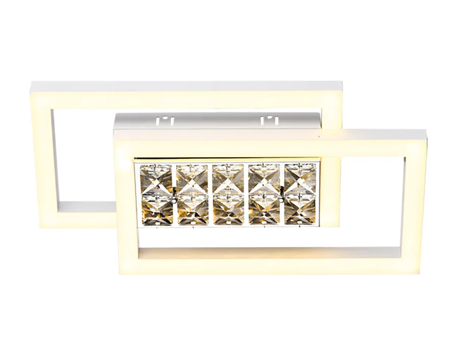 Настенно-потолочный светодиодный светильник FA107 WH белый 15W 3000K 380*200*85 (Без ПДУ) Ambrella Light