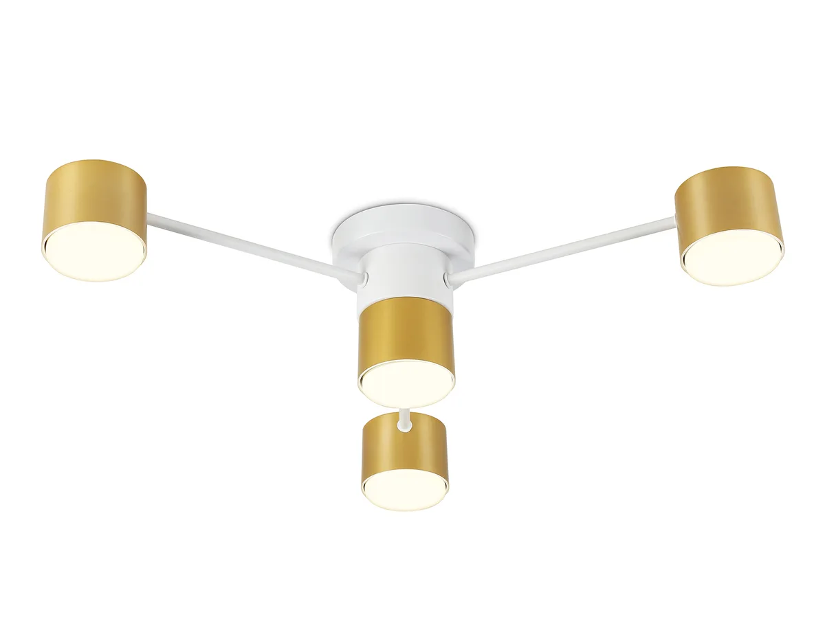 Потолочный светильник FL51720/4 WH/GD белый/золото GX53/4 max 12W 645*135 Ambrella Light