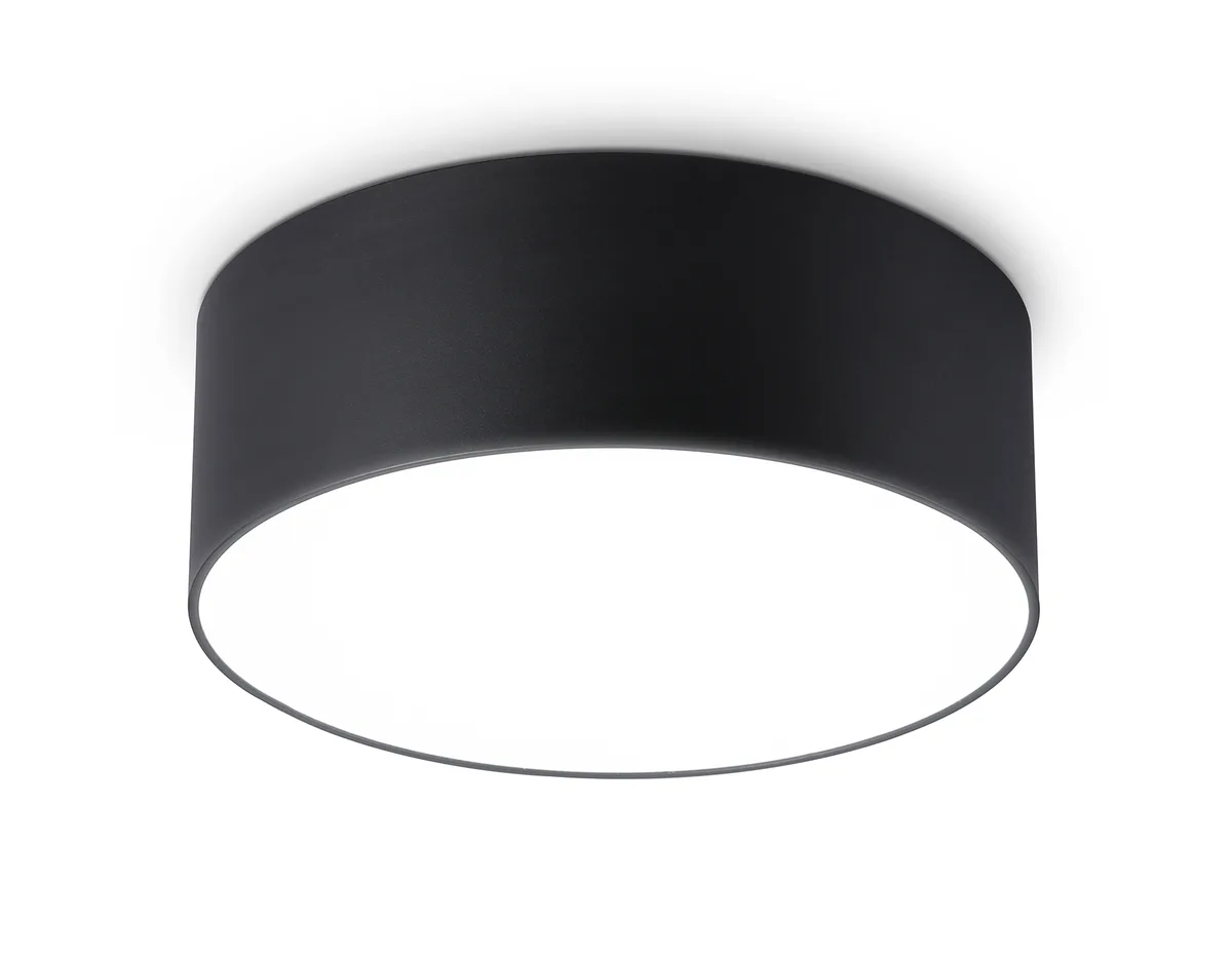 Потолочный светодиодный светильник FV5514 BK черный LED 15W 4200K D120*58 (Без ПДУ) Ambrella Light