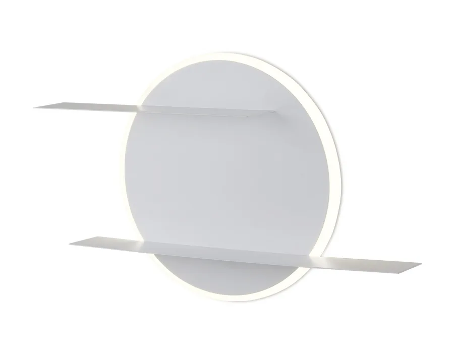 Настенный светодиодный светильник с полками FW102 WH/S белый/песок LED 4200K 28W 420*250*120 Ambrella Light