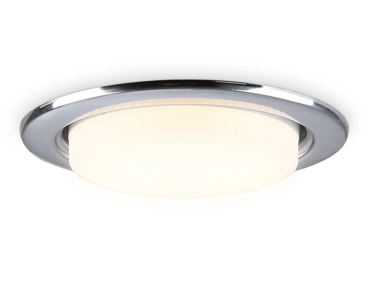 Встраиваемый точечный светильник 1*GX53 G10102 CH хром GX53 max 12W D106*38 (кратность 10шт) Ambrella Light