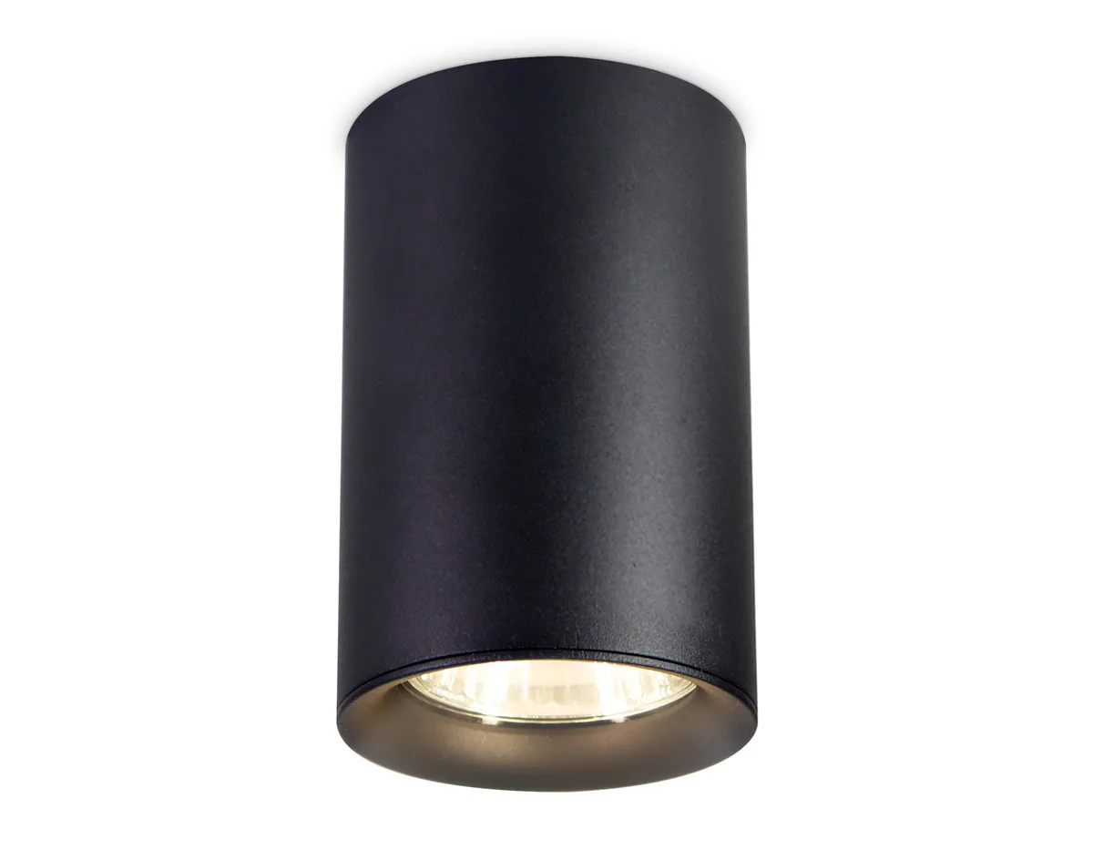 Накладной точечный светильник GU5.3 TN213109 BK черный GU5.3 D55*100 Ambrella Light
