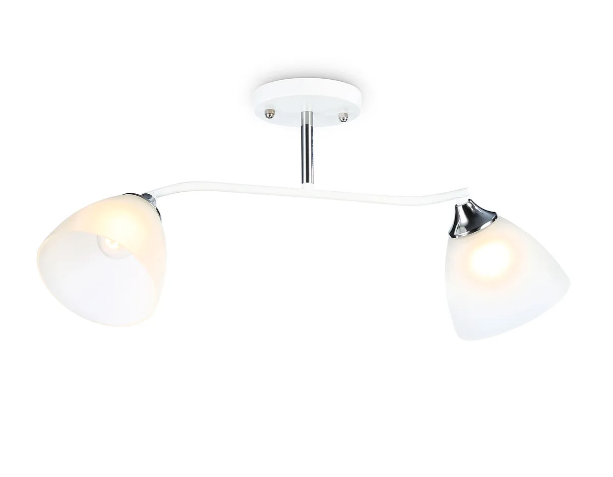 Подвесной светильник TR303001/2 WH/CH/FR белый/хром/белый матовый E27/2 max 40W 560*140*240 Ambrella Light