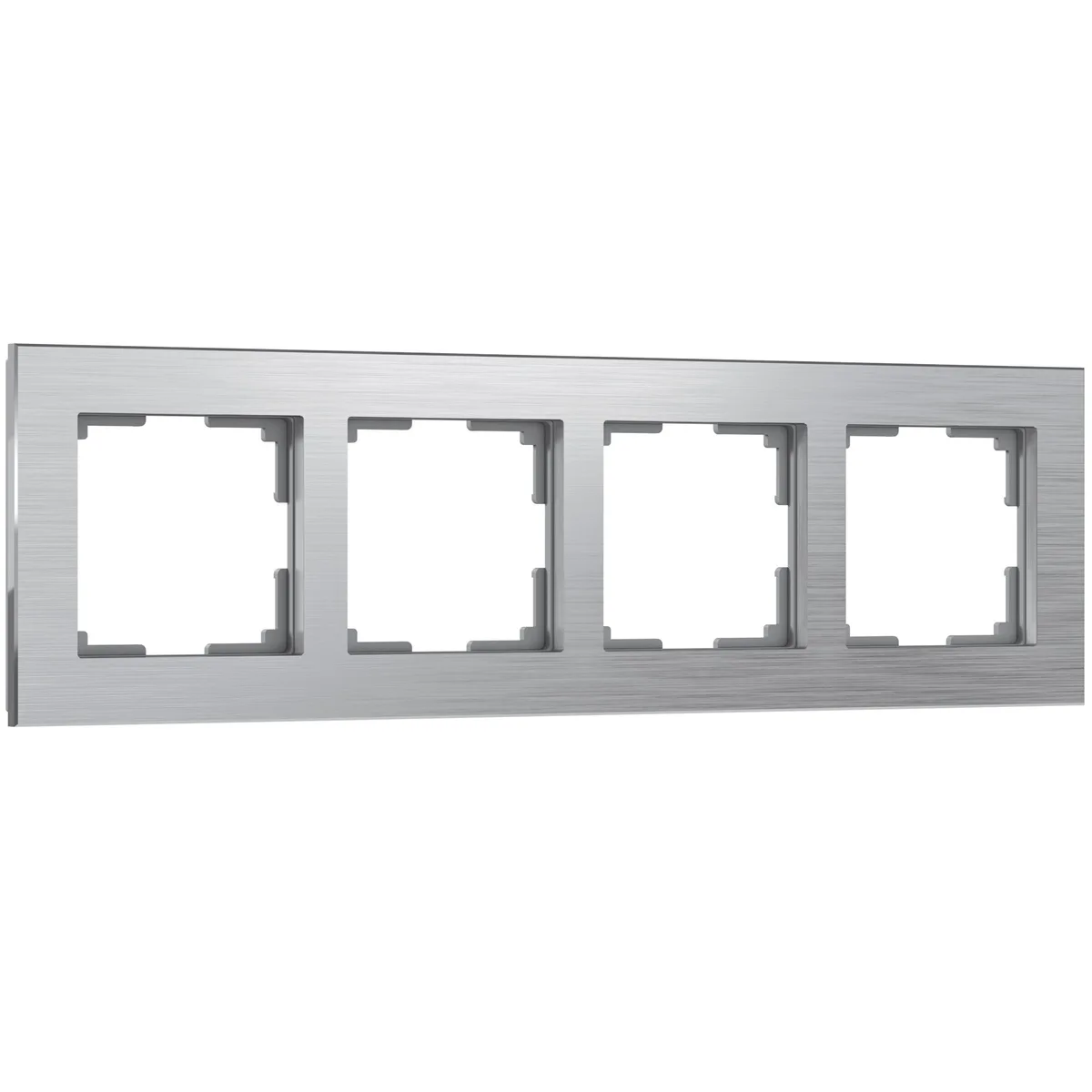 W0041706/ Рамка на 4 поста Aluminium (алюминий)